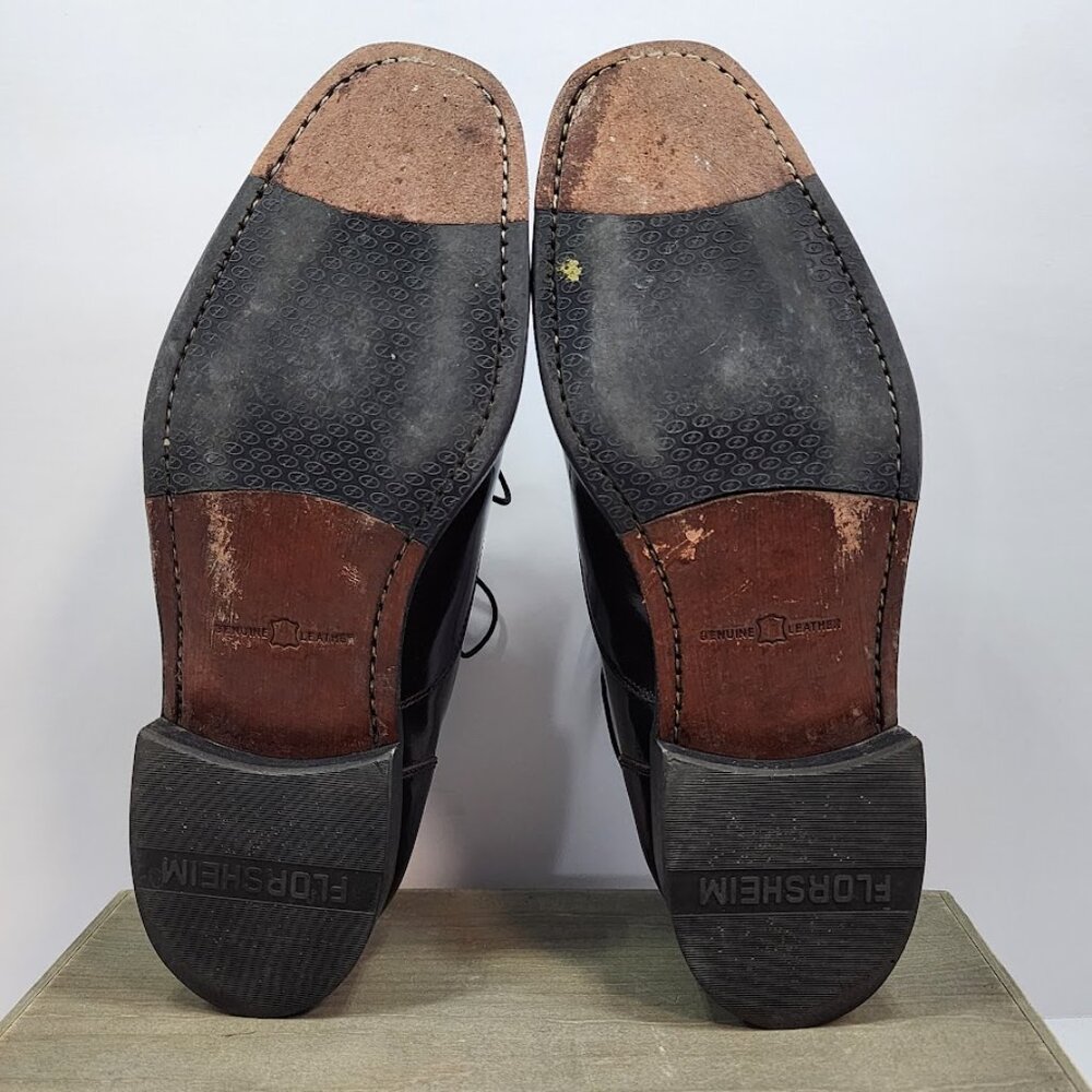 Florsheim‎ Men's Lexington Cap Toe Oxford Burgundy Leather Size 8 - Picture 7 of 7
